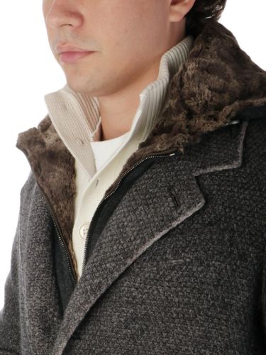 Picture of GIMO'S | Men's Wool and Alpaca Coat
