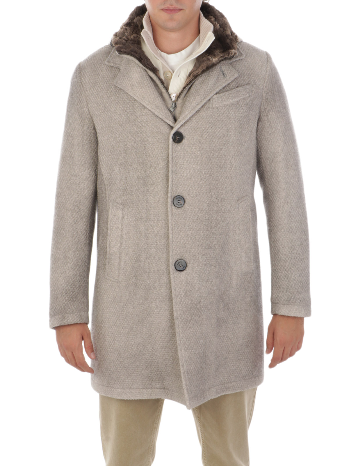 Men's alpaca wool coat sale
