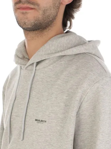 Picture of WOOLRICH | Men's Interlock Hoodie in Stretch Cotton