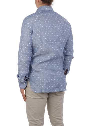 Immagine di BARBA | Camicia Uomo in Lino a Pois