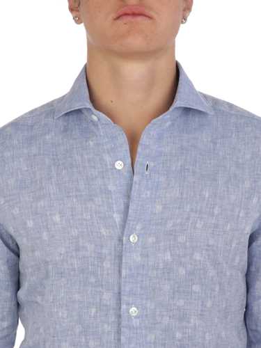 Immagine di BARBA | Camicia Uomo in Lino a Pois