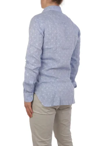 Immagine di BARBA | Camicia Uomo in Lino a Pois