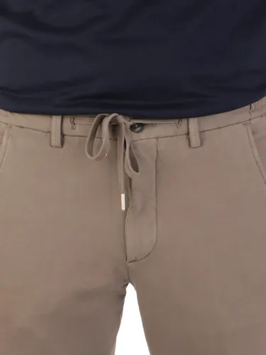 Picture of BRIGLIA 1949 | Men's Cotton Stretch Drawstring Trousers