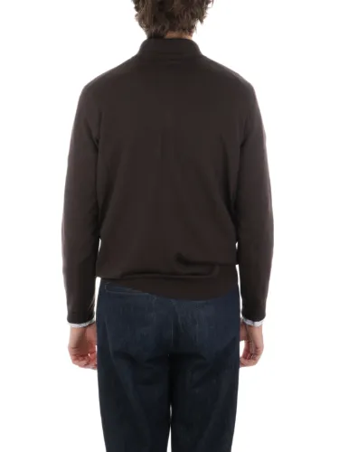 Picture of FILIPPO DE LAURENTIIS | Men's Half Zip Wool Sweater