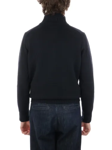 Picture of FILIPPO DE LAURENTIIS | Men's Wool Half-Zip Sweater