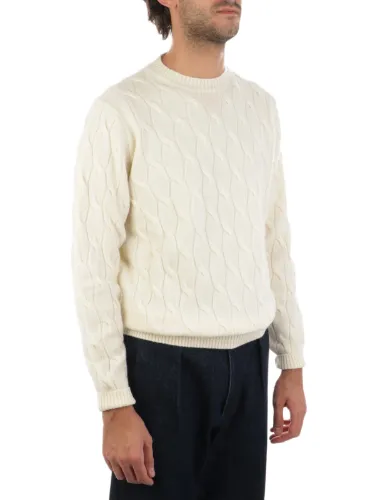 Picture of FILIPPO DE LAURENTIIS | Men's Cable Knit Wool and Cashmere Sweater