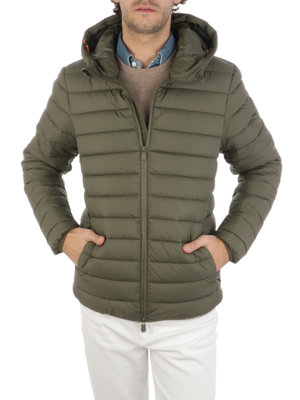 Save The Duck Lucas SAVE THE DUCK Men's Lucas Padded Jacket Military Green | D39710MMITO15 | Botta & B Online Store