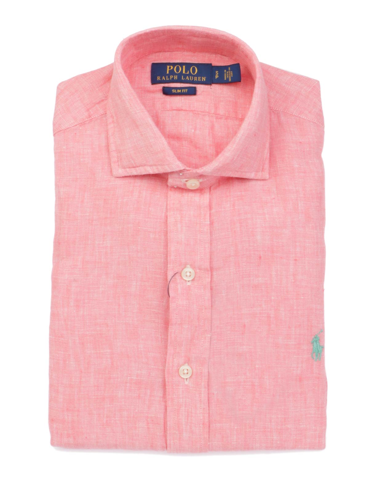 salmon pink ralph lauren shirt