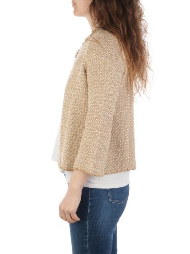 Immagine di BASE | Cardigan Donna in Cotone con Frange