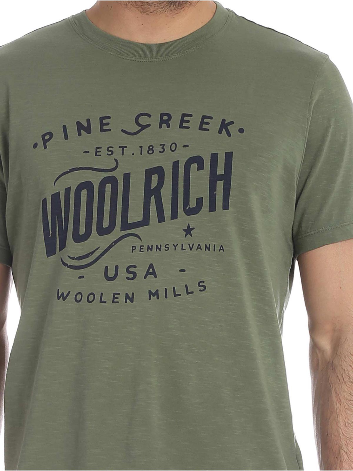 WOOLRICH T-Shirt Pine Creek Uomo in Cotone 6373 | WOTEE1156 | Botta \u0026 B  Abbigliamento