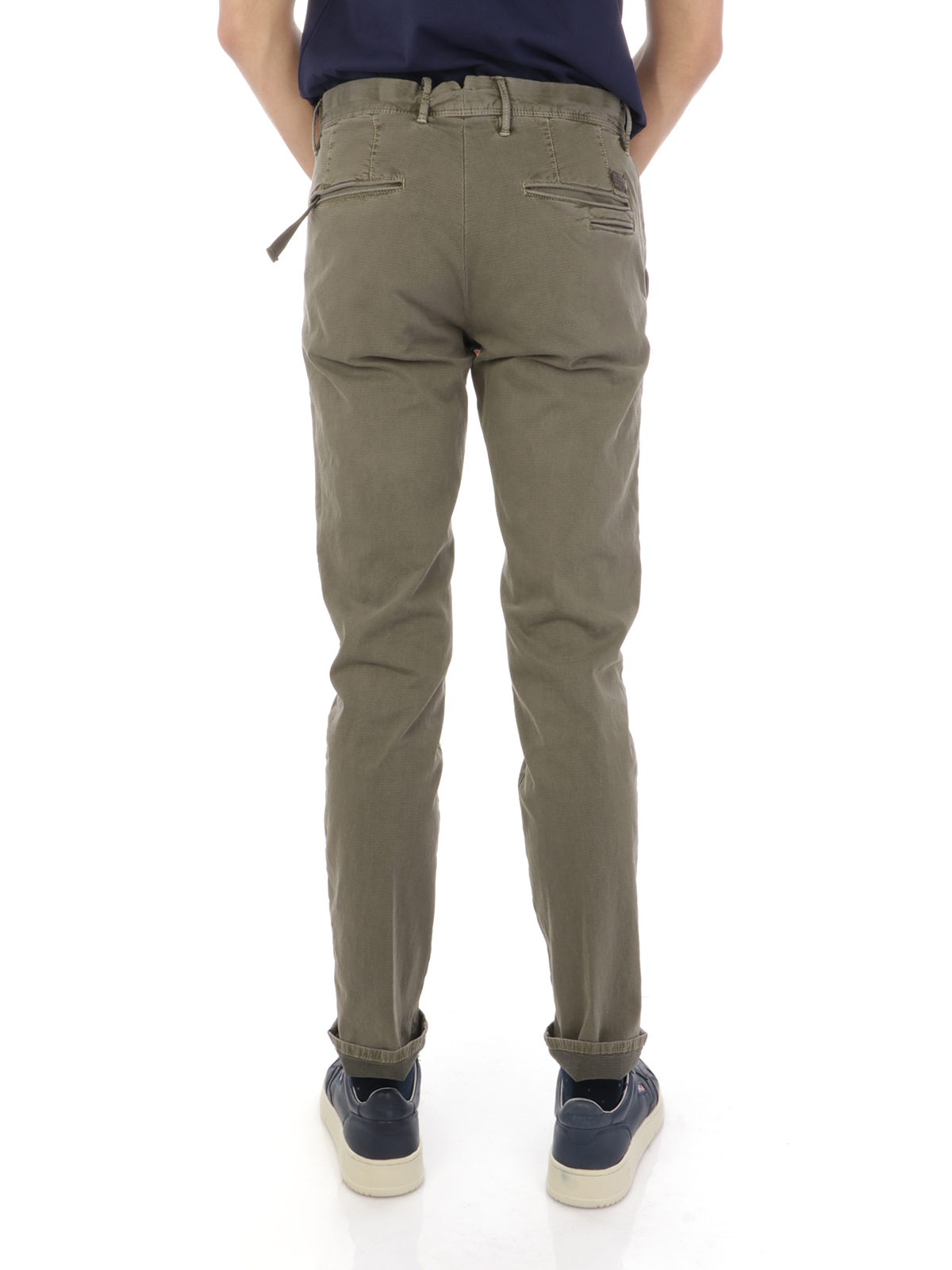 INCOTEX Pantaloni Chino Uomo Slacks Verde | 12S103.90873 | Botta \u0026 B  Abbigliamento