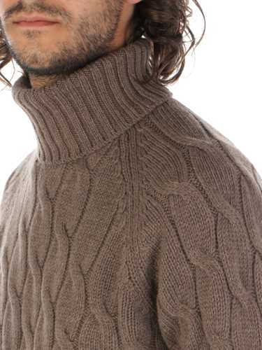 Picture of TAGLIATORE | Men's Cable Knit Turtleneck Sweater