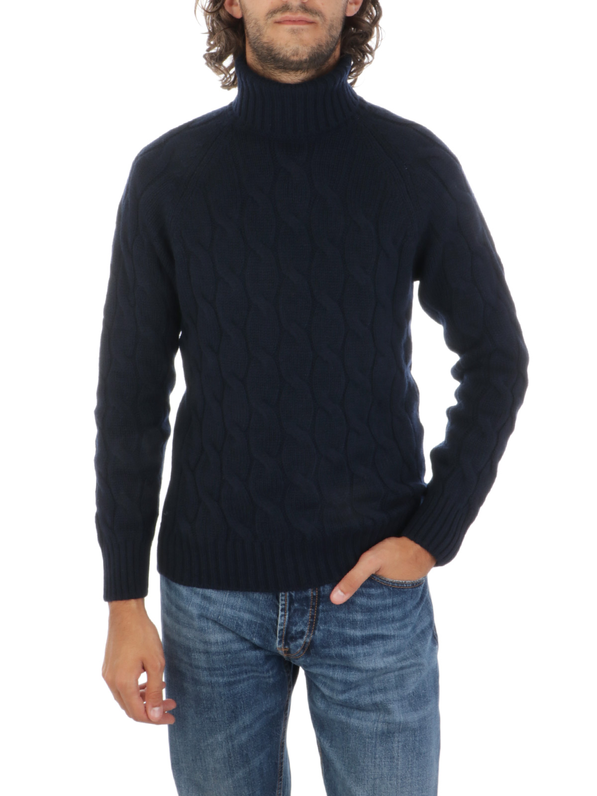 Men's black cable deals knit turtleneck sweater