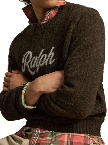 Picture of POLO RALPH LAUREN | Men's Logo Intarsia Pullover in Wool and Cashmere