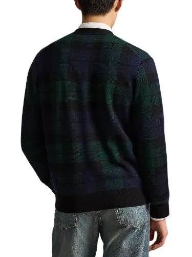 Immagine di POLO RALPH LAUREN | Cardigan Uomo Tartan in Lana