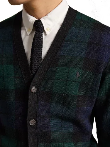 Immagine di POLO RALPH LAUREN | Cardigan Uomo Tartan in Lana