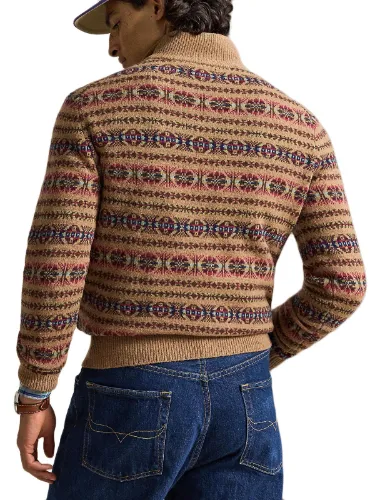 Picture of POLO RALPH LAUREN | Men's Fair Isle Half Zip Sweater