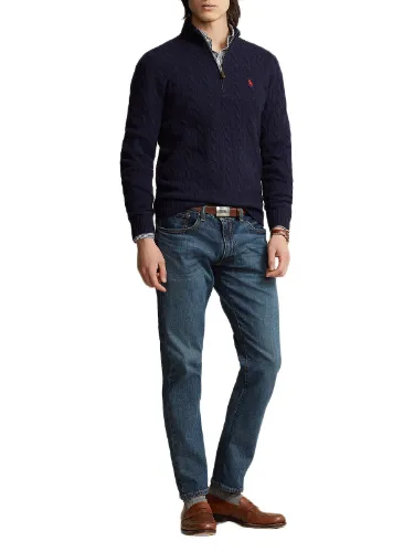 Picture of POLO RALPH LAUREN | Men's Wool and Cashmere Half Zip