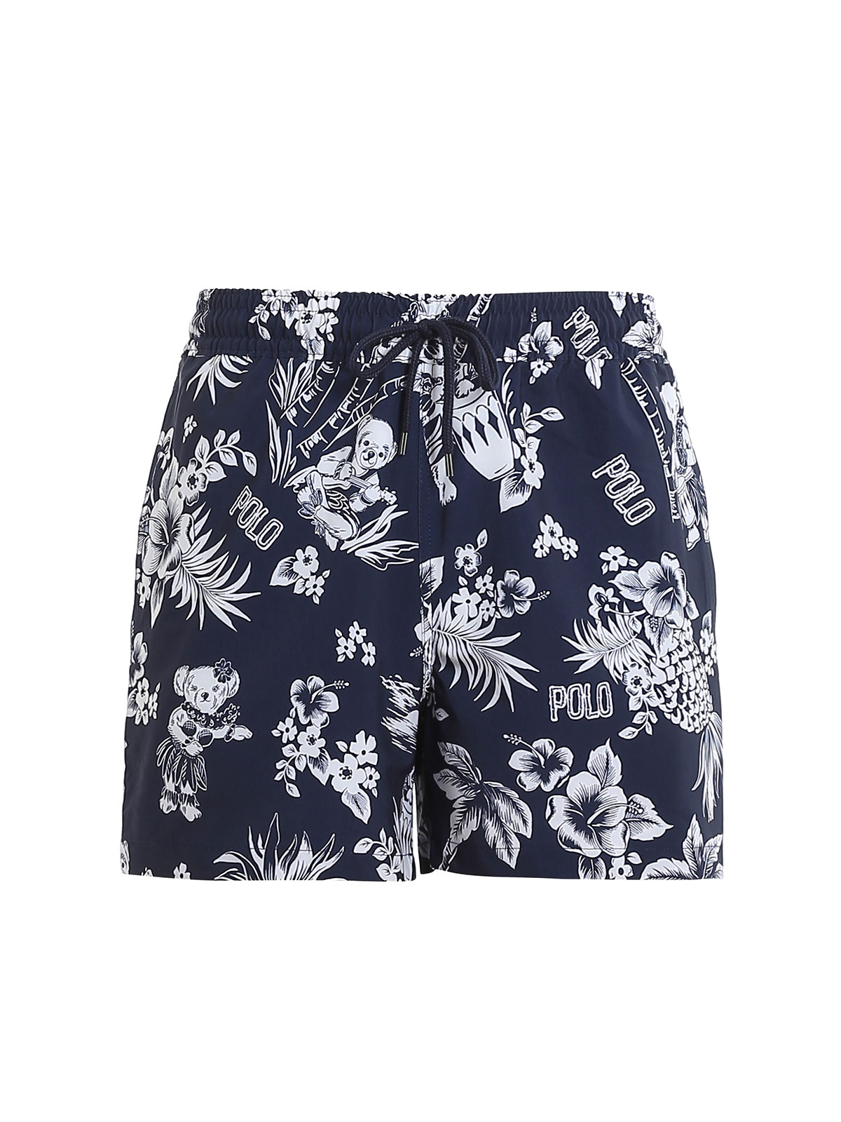 ralph lauren navy swim shorts