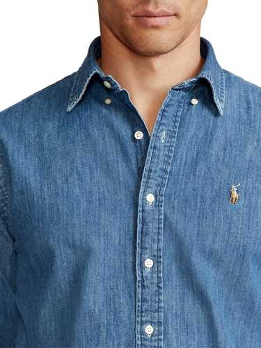 Immagine di POLO RALPH LAUREN | Camicia Uomo in Denim Custom Fit