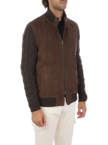 Picture of BARBA | Men's Suede and Wool Jacket