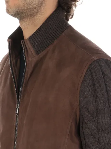 Picture of BARBA | Men's Suede and Wool Jacket