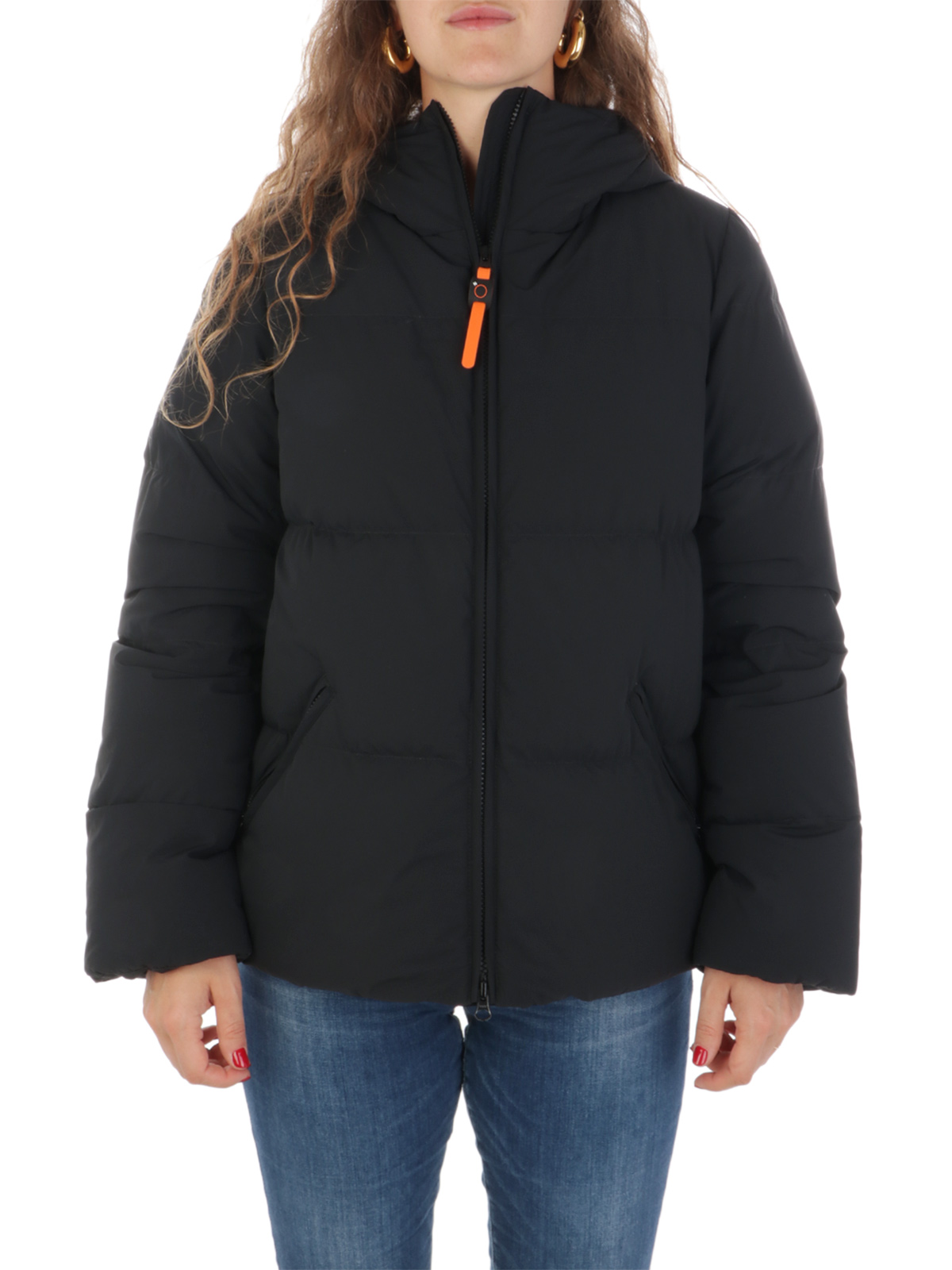 ASPESI Women s Nylon Stretch Padded Jacket Black 2N08L589