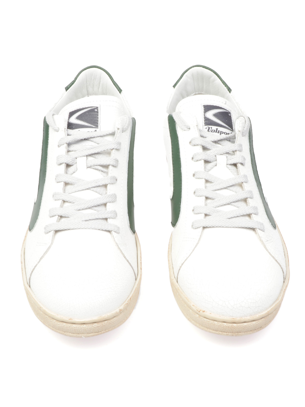 VALSPORT Sneakers Uomo Tournament in Pelle Bianco Verde Scuro |  VTKL001M.KRACK | Botta \u0026 B Abbigliamento