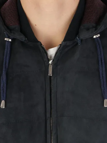 Immagine di RAVAZZOLO | Giubbotto Uomo in Suede con Cappuccio
