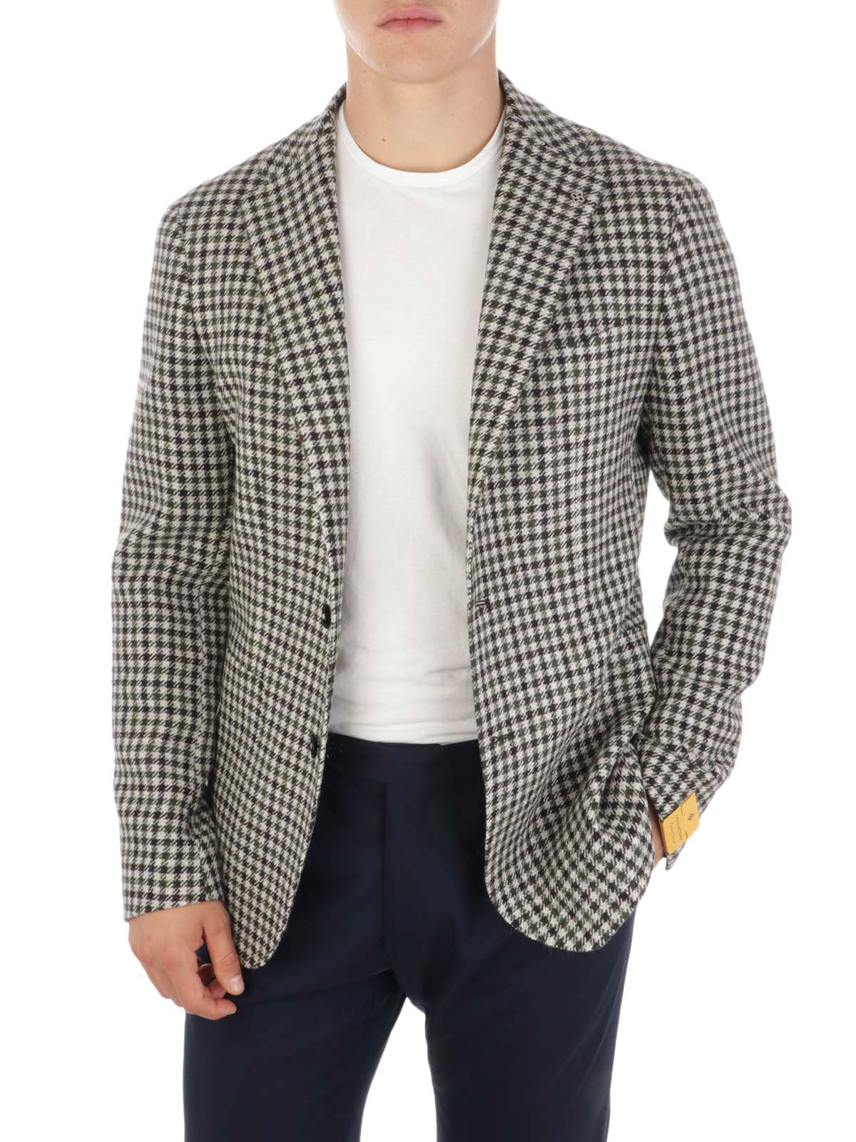 TAGLIATORE Giacca Uomo Pied de Poule in Lana Verde Marrone | 1SMC22K 340098  | Botta \u0026 B Abbigliamento