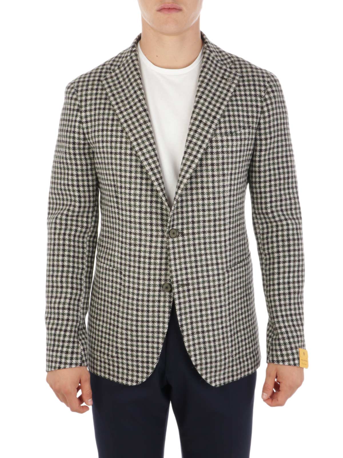 TAGLIATORE Giacca Uomo Pied de Poule in Lana Verde Marrone | 1SMC22K 340098  | Botta \u0026 B Abbigliamento