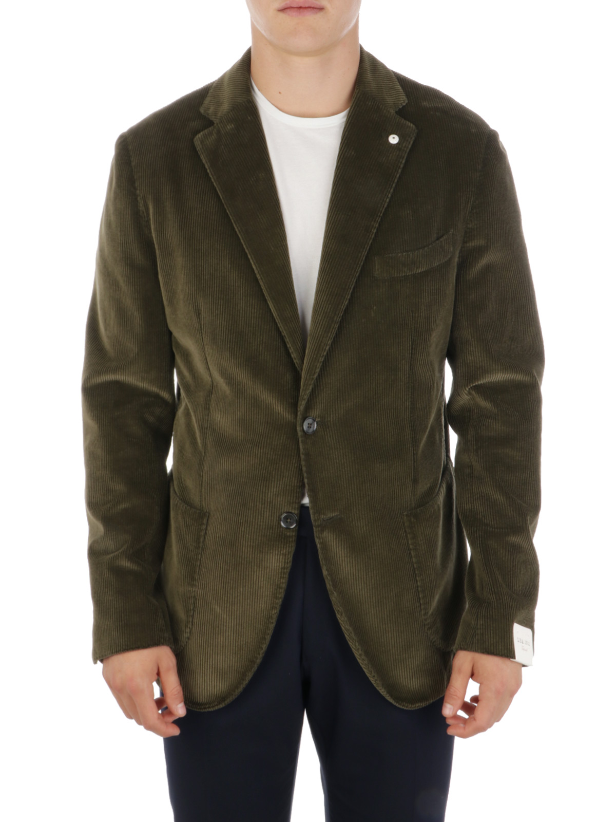 LBM 1911 Giacca Uomo in Velluto a Coste Verde Oliva | 2837 15138 | Botta \u0026  B Abbigliamento