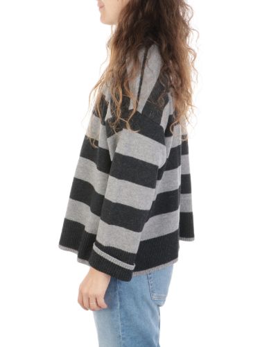 Immagine di INCONTRO 7 | Dolcevita Donna a Righe in Lana e Cashmere