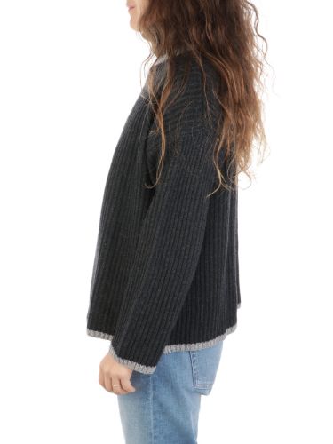Immagine di INCONTRO 7 | Dolcevita Donna a Coste in Lana e Cashmere