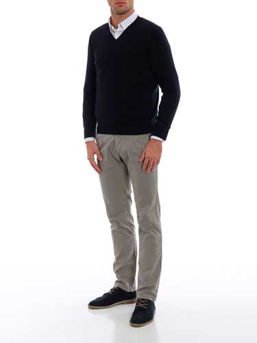 Picture of CRUCIANI | Men's Cashmere V-Neck Sweater