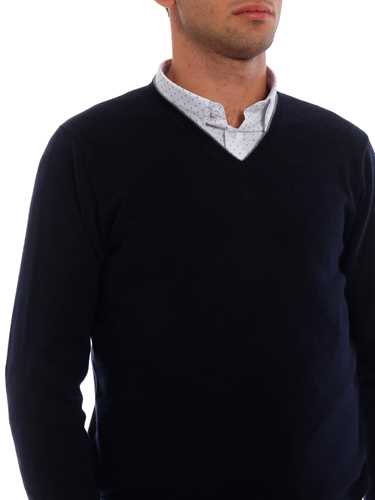 Picture of CRUCIANI | Men's Cashmere V-Neck Sweater