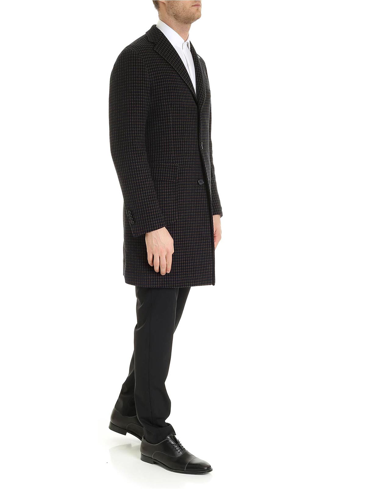TAGLIATORE Cappotto Uomo Pied de Poule Blu Marrone | CFBMM3W 77FIC196 |  Botta \u0026 B Abbigliamento