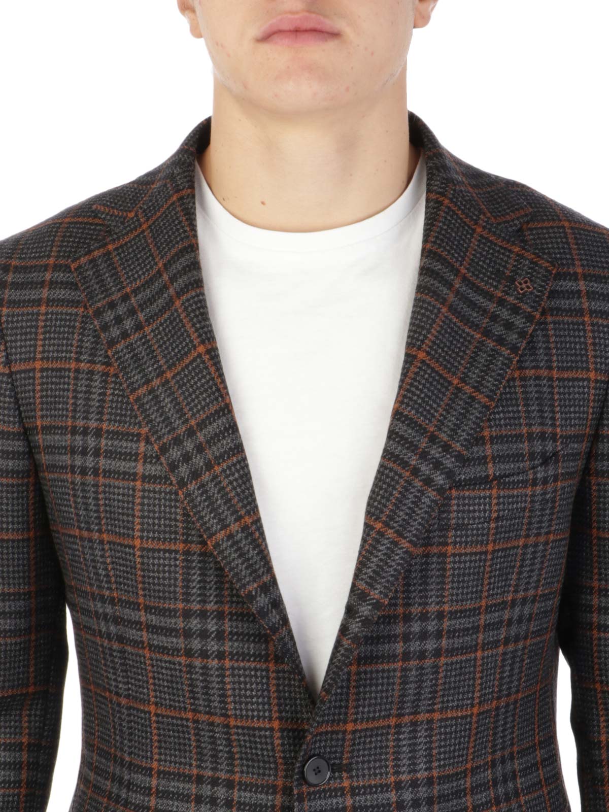 TAGLIATORE Men s Wool and Cotton Blazer Grey 1SVS23B 34QUIG307