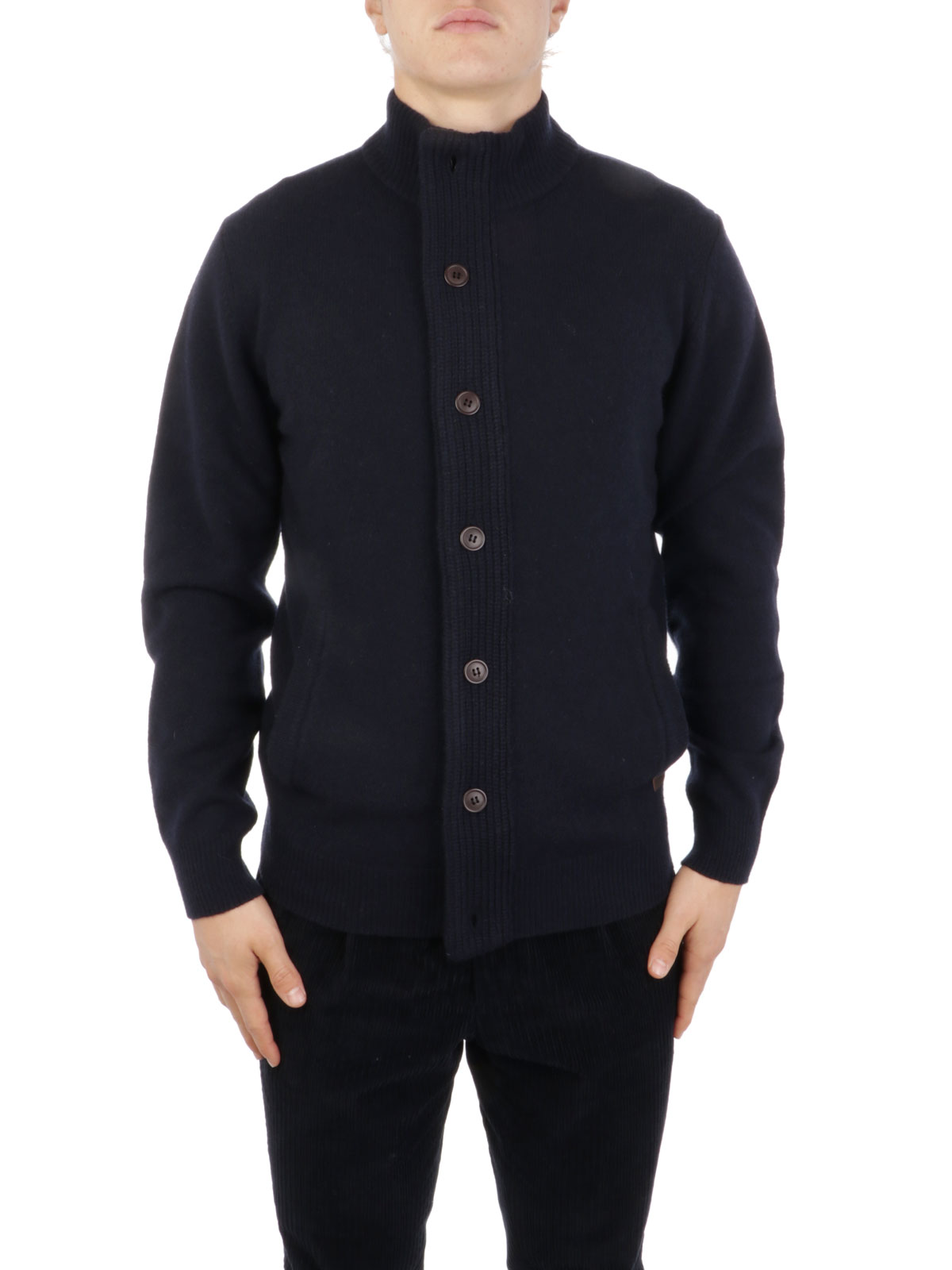 BARBOUR Men's Essential Patch Zip Cardigan Navy | MKN0731 MKN | Botta ...