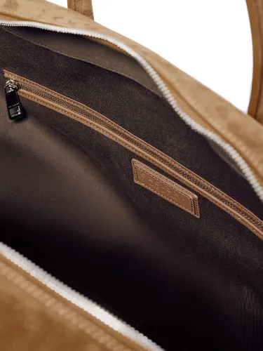 Picture of ORCIANI | Men's Peach Duffle Bag in Suede