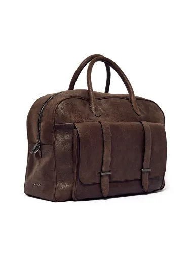Picture of ORCIANI | Men's Peach Duffle Bag in Leather