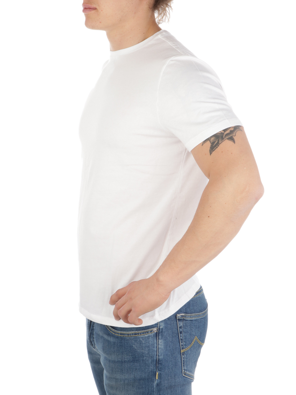 Uomo Abbigliamento da T-shirt da T-shirt a manica corta T-shirt da Uomo di Majestic Filatures in Bianco 