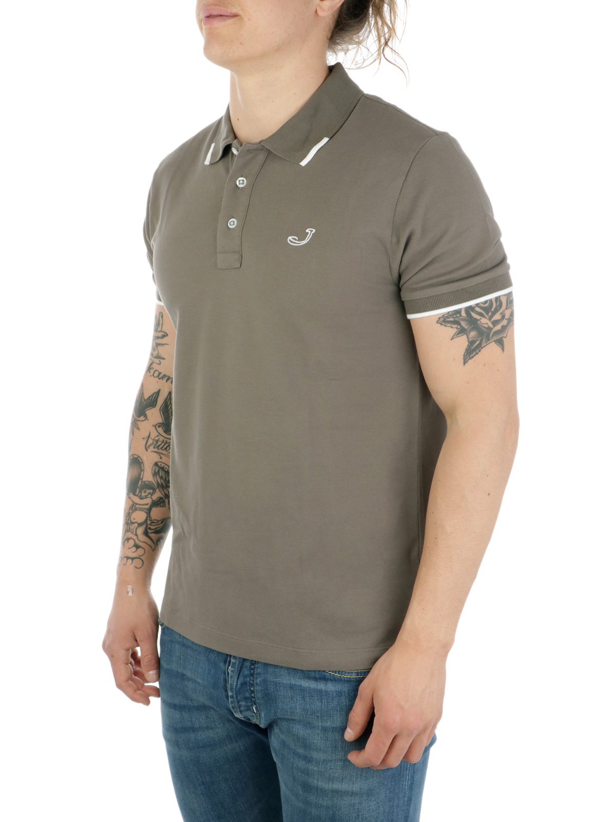 JACOB COHEN Polo Uomo in Cotone Piqué Tortora | J4038 00189 | Botta \u0026 B  Abbigliamento