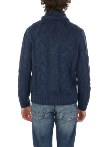 Immagine di BARBA | Cardigan Uomo Sciallato in Lana a Treccia