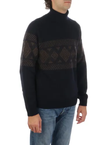 Immagine di BARBA | Dolcevita Uomo Jacquard in Lana