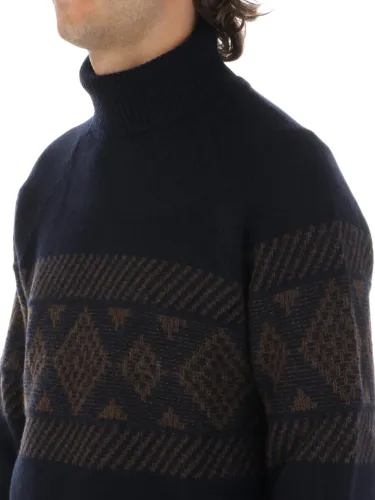 Immagine di BARBA | Dolcevita Uomo Jacquard in Lana