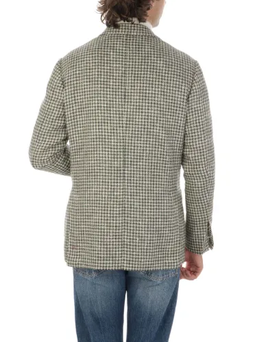 Picture of SARTORIO | Men's Houndstooth Wool and Alpaca Blazer