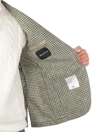 Picture of SARTORIO | Men's Houndstooth Wool and Alpaca Blazer