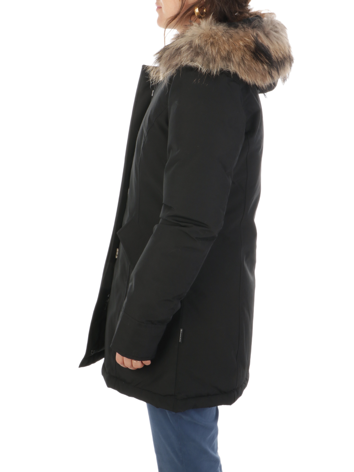 WOOLRICH Women s Arctic Parka Jacket Black WWOU0538FR Botta