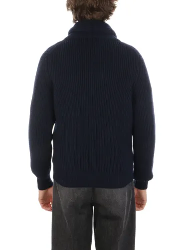 Picture of MAGAZZINO RICAMBI | Men's Cashmere and Wool Shawl Cardigan